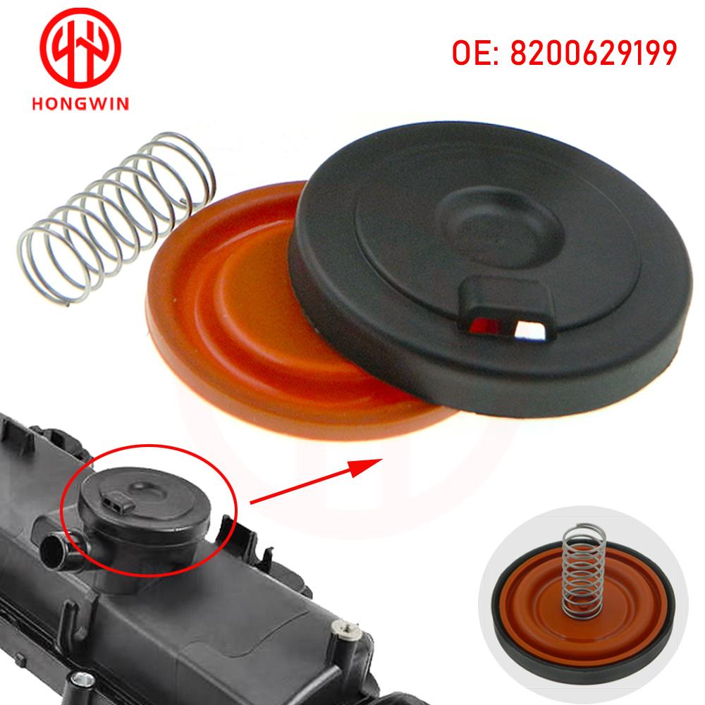 HONGWIN PCV Valve Cover Repair Kit with Membrane 8200629199 for Engine K9K Renault Kangoo Dokker Lodgy Megane 3 4 Scenic 1.5dCi Engine Valve Parts 7