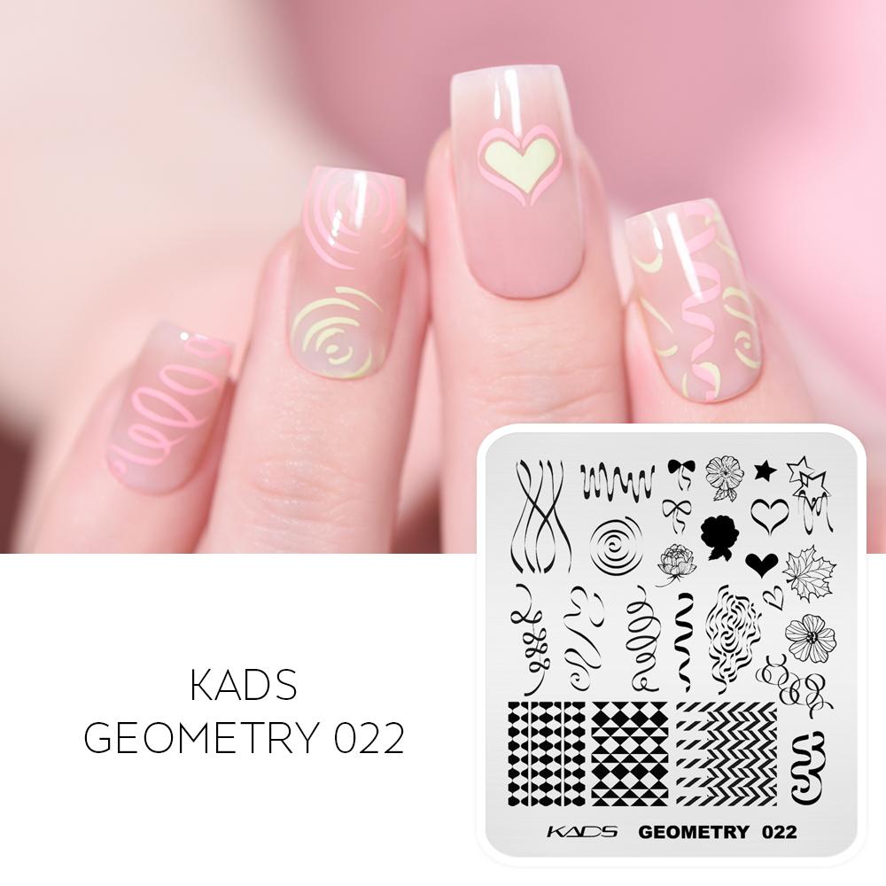 

KADS Nail Art Stamping Plates 21 Designs Трафарет для друку нігтів Plate Tool Flower Image Манікюрний інструмент
