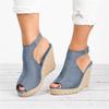 Plus Size Platform Sandals Wedges Shoes For Women Heels Sandals Summer Clog