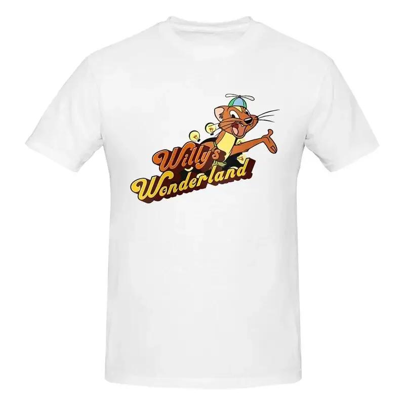 Popularny film Willy'S Wonderland Nicolas Cage Zwykła Koszula T-shirt T-shirt Fajna Moda