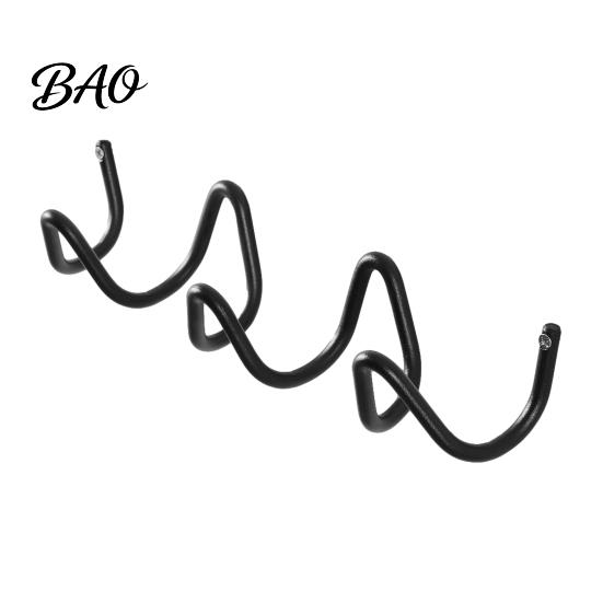 Iron Art Wall Hangers Decorative Wave Hook, Nordic Style Three Creative Hooks for Bags Mounted Storage Rack Entryway And Living Room