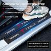 4Pcs Carbon Fiber Car Doorsill Stickers Protect Film Auto Styling For Tesla Model 3 S X Y Style Roadster Invader Coil Mod WYE K80