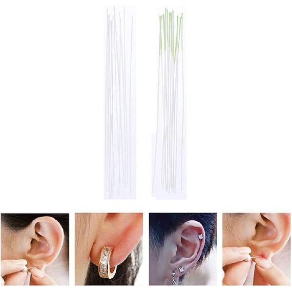 White Ear Piercing Cleaner Convenient Earrings Hole Floss Aftercare Nourish Girls Herb Ear Dirt Floss, Piercing Supplies, Body Piercing Aftercare