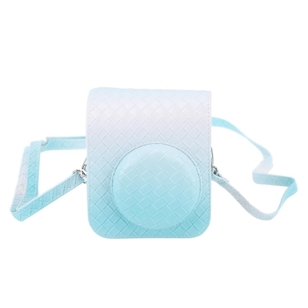 Instant Camera Bag for Fujifilm Instax Mini 12 PU Leather Camera Protective Case with Adjustable Shoulder Strap