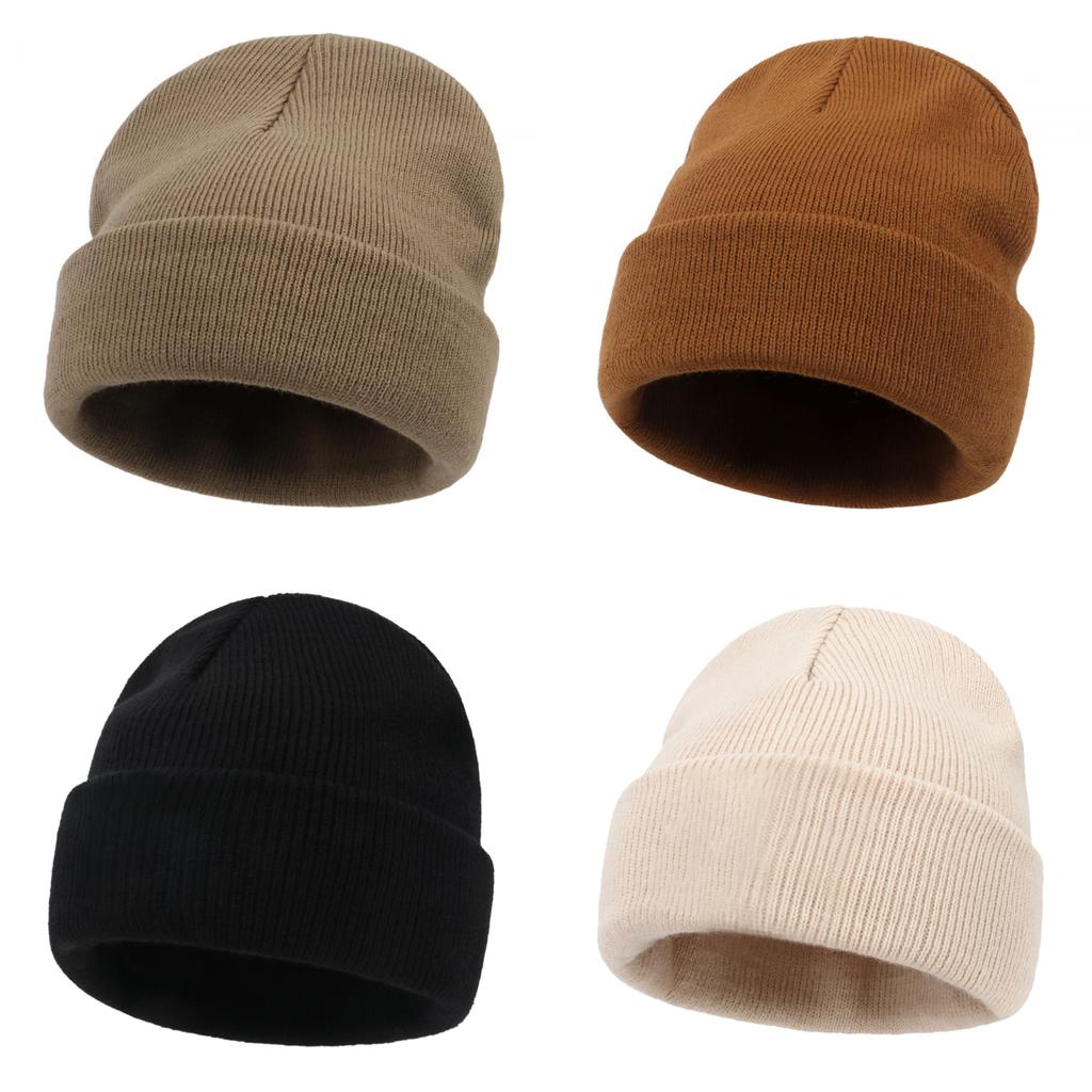 Child Adult Autumn Winter Knitted Hat With Breathable Warmth For Family Outdoor Use