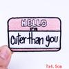 Positive Energy Letter Patch Cartoon Inspirational Quotes Embroidered Patches Iron On Patches For Jeans Jackets Sew Patch DIY