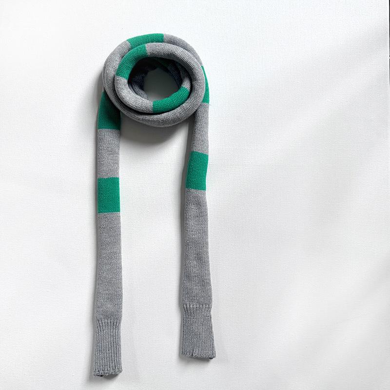 Niche scarf circle sausage knitted scarf high-end creative sense dopamine fashion decoration