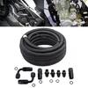 Automatic Transmission Coolers Line Kit Black 6AN Steel Braided Hose For 4L60E 4L65E Automobile Replacement