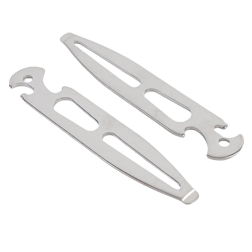 2PCS Deck Fill Plate Key Stainless Steel Gas Water Tank Deck Filler Key Tool Bottle Opener for Yacht Fuel Water Tank