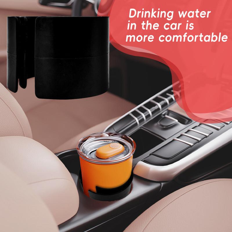 Black Car Small Cup Holder With Antislip And Leakproof Design For Vehicle Use
