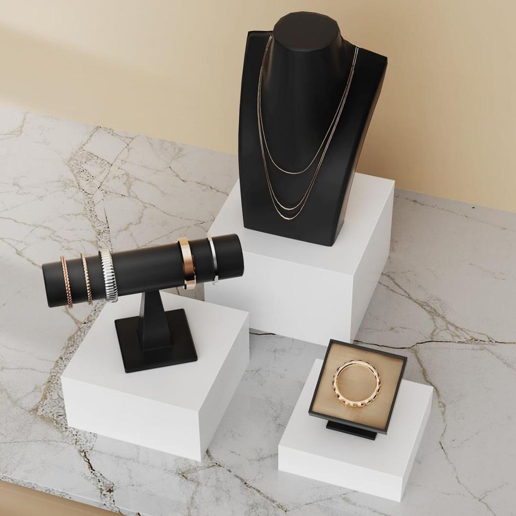 3Pcs Buffet Risers Multifunctional Food Riser for Buffet Table for Crafts Small Figurine Art Exhibitions Wedding Cupcake