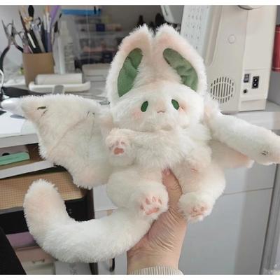 Fliegende Fledermaus Hase Plüschtier hält schlafende Puppe beruhigende Puppe Stoffpuppe kleiner Glücksbambus große Fledermaus Hase