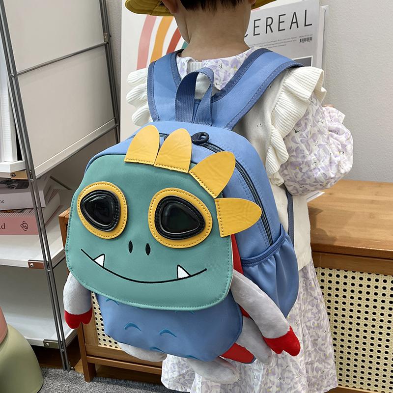 Kindergarten Bag Cartoon Anti-lost Backpack Boys And Girls Children Shoulder Bag