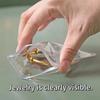 10-200Pcs Jewelry Storage Bag Anti-Oxidation Transparent Jewelry Organizer for Earring Necklace Bracelet Ring Holder Ziplock Bag