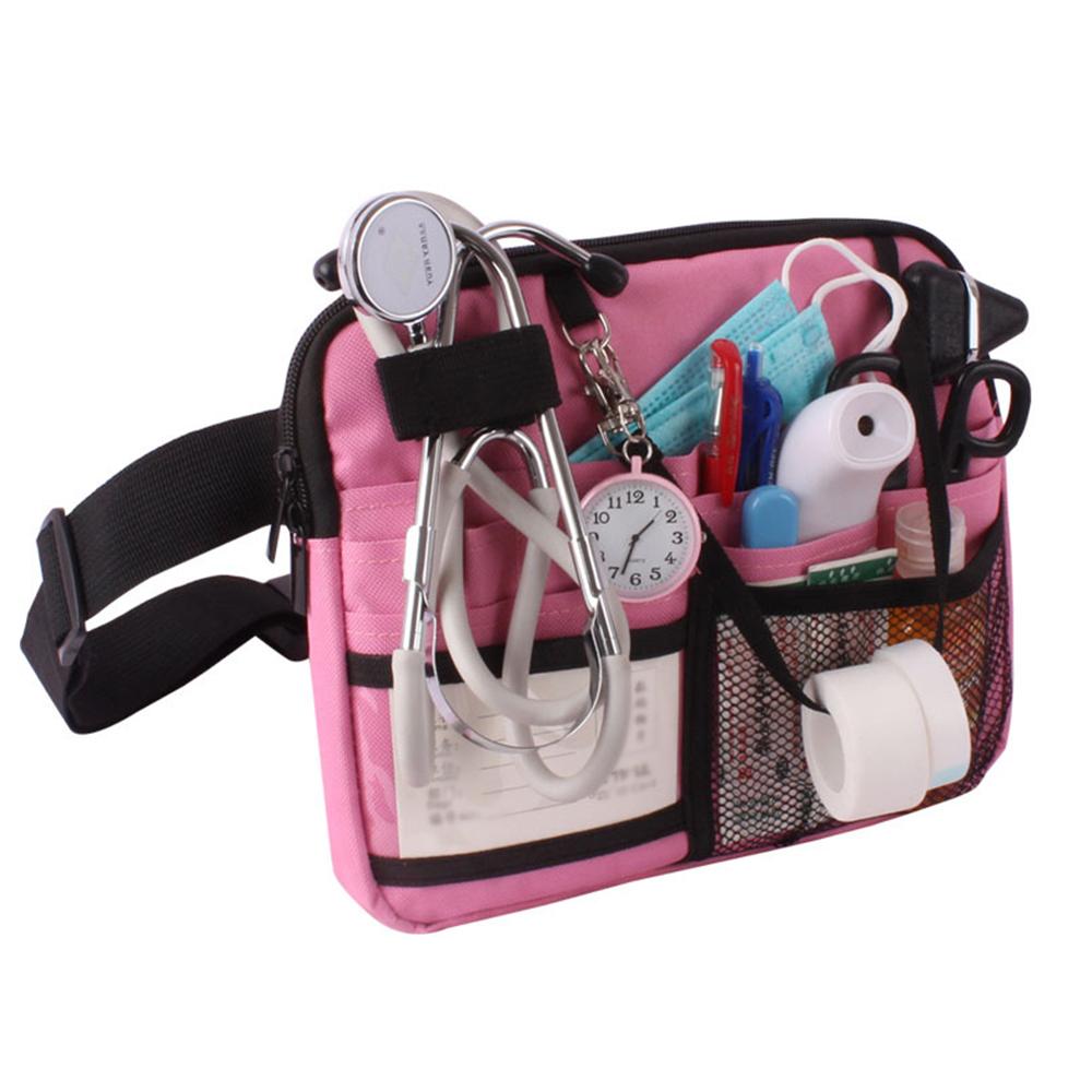 Large capacity multi-layer nurse tool storage bag, nurse waist bag supply toolkit, doctor nurse treasure portable waist bag