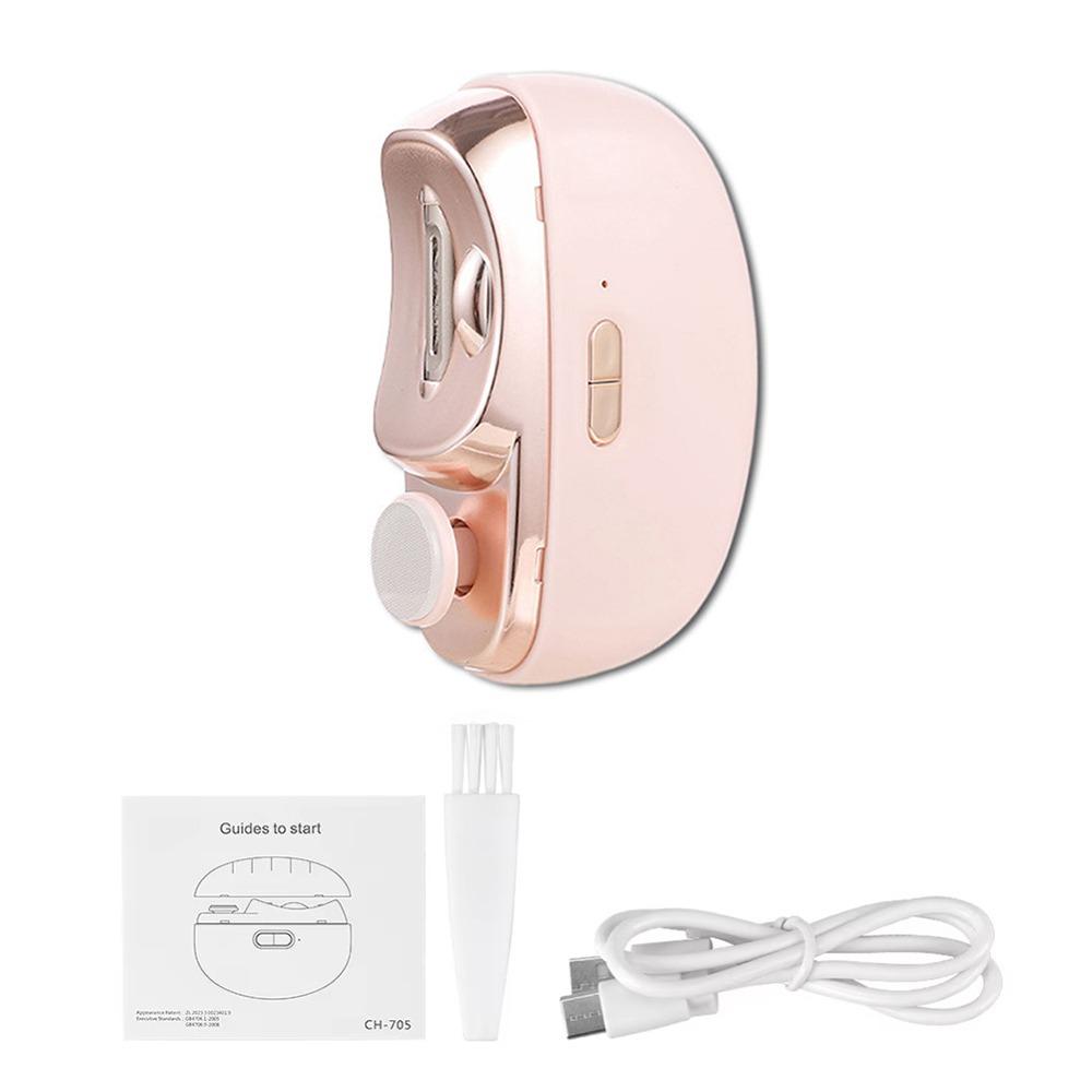 

Двойная электрическая машинка для стрижки ногтей, двухскоростная шлифовальная машинка, маникюрный резак для детей и взрослых розовый