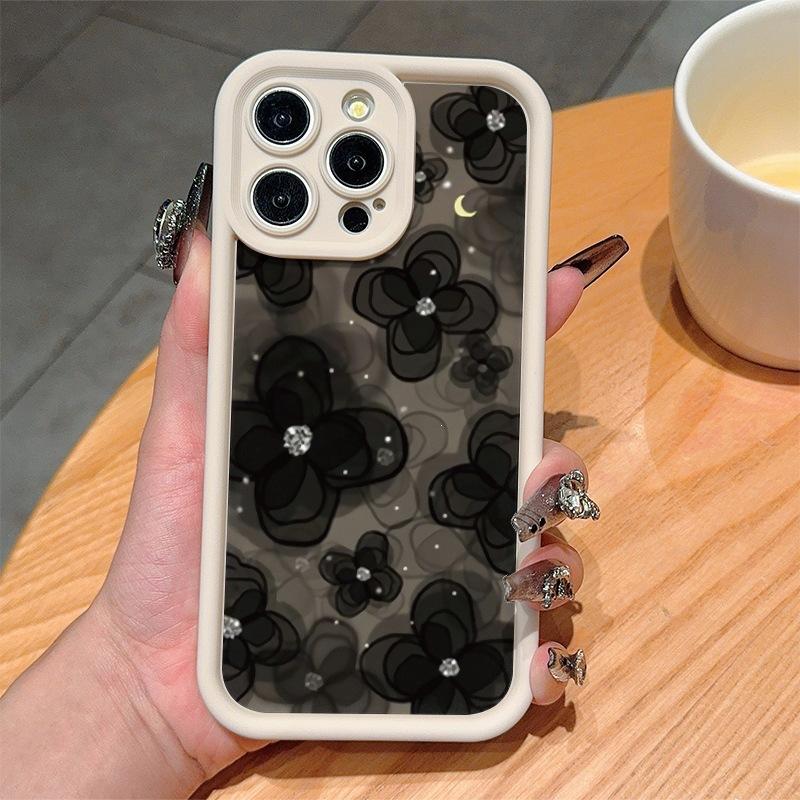 Camellia for iPhone13 Apple 14promax Mobile Phone Case 12 Creative 11 Personality 15plus Soft Case 16