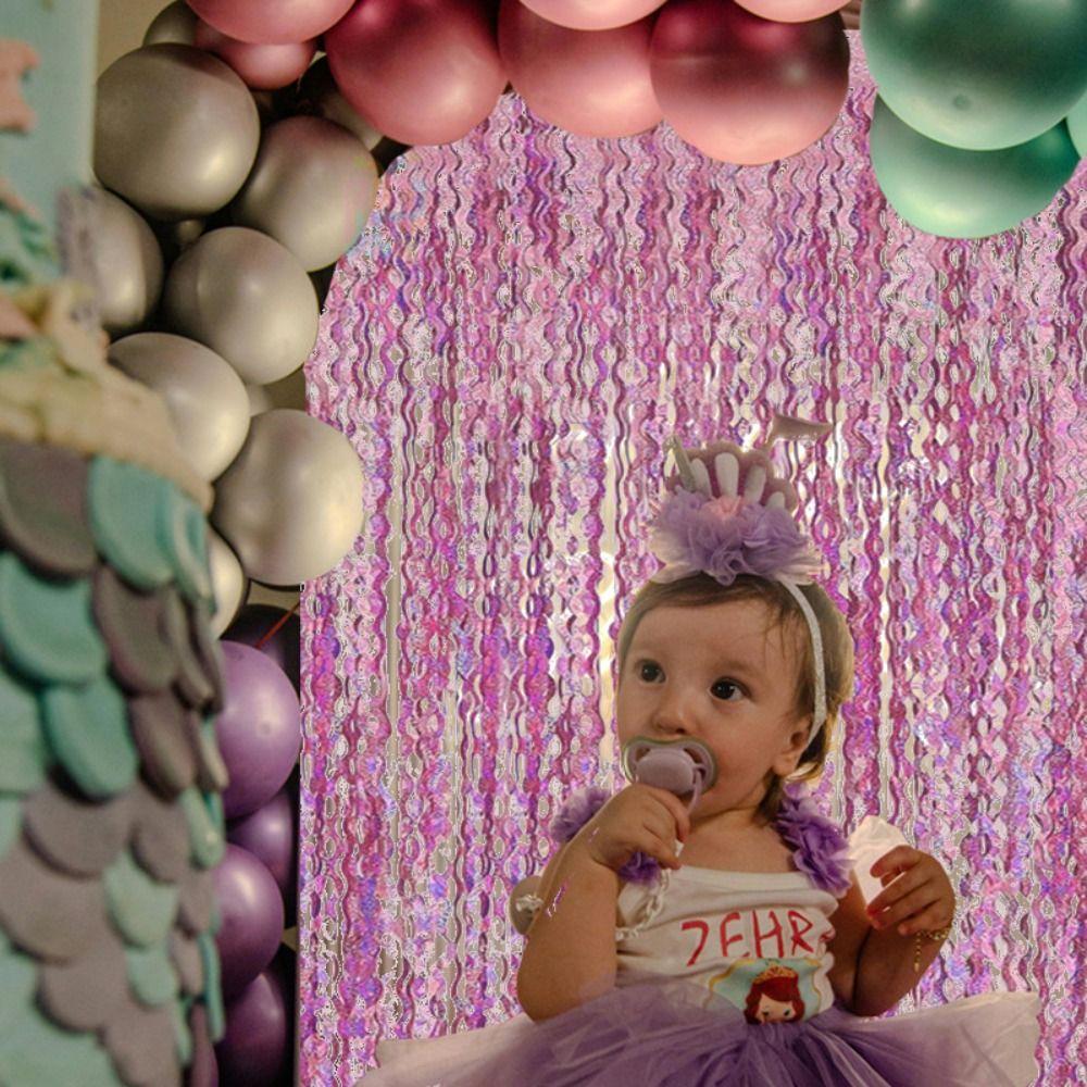 1x2m Dekorační balónková dešťová závěs Pozadí Stěnové závěsy pro narozeninovou oslavu Svatba Dekorace