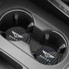 Waterproof Non-Slip Water Cup Pad 2pcs Car Coaster for New Bentley Flying Spur Continental GT Bentayga Mulsanne Auto Accessories