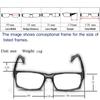 Full-rim High Quality Reaging Glasses Retro Vintage Rectangle Clear or Black Eyeglasses +1 +1.5 To +4