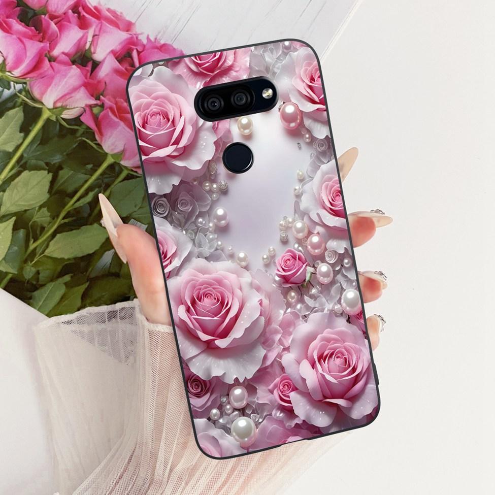 Hülle Für LG K40S 2019 Cover Ästhetisch Niedliche Katze Mode Lustig Bemalt Silikon Handyhülle LMX430HM