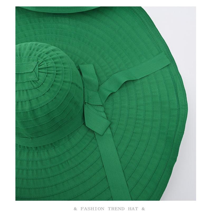 Large Brim Sun Hat - Women's Beach Sun Protection Fisherman Hat - Foldable