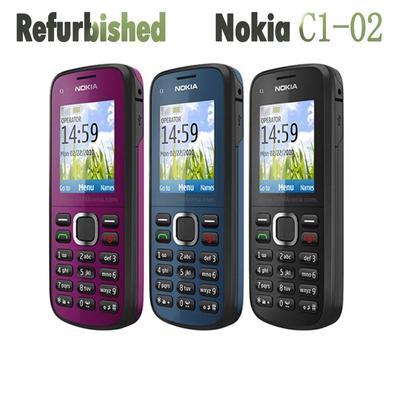 Refurbished Nokia Original Nokia C1-02 Mobile Phone With 1 SIM