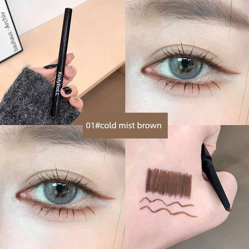 Chinese-Style Fox-Eye Red Blade Gel Eyeliner Pen, Non-Smudge, Waterproof, Long-Lasting, Beginner-Friendly, Aegyo-Sal Pen, Student Eyeliner Pen