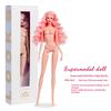1/6 Supermodel Housing Decoration 32Cm African Nude Nude Black Dress Diy Children'S Gift 12 Joints Can Move The Head Of The Body