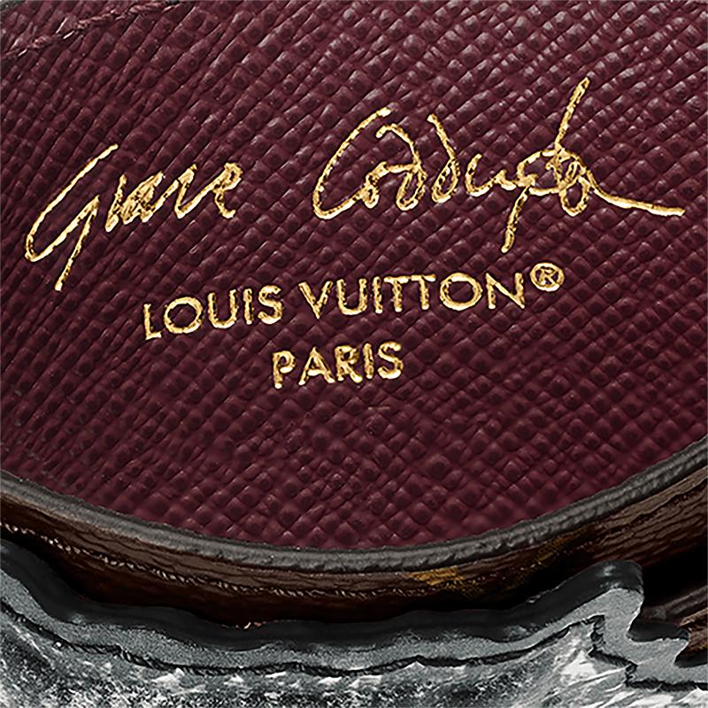 Louis Vuitton X Grace Coddington Collaboration Catogram Cat Nap Monogram Coated Canvas Card Holder Women Accessories Brown M15155