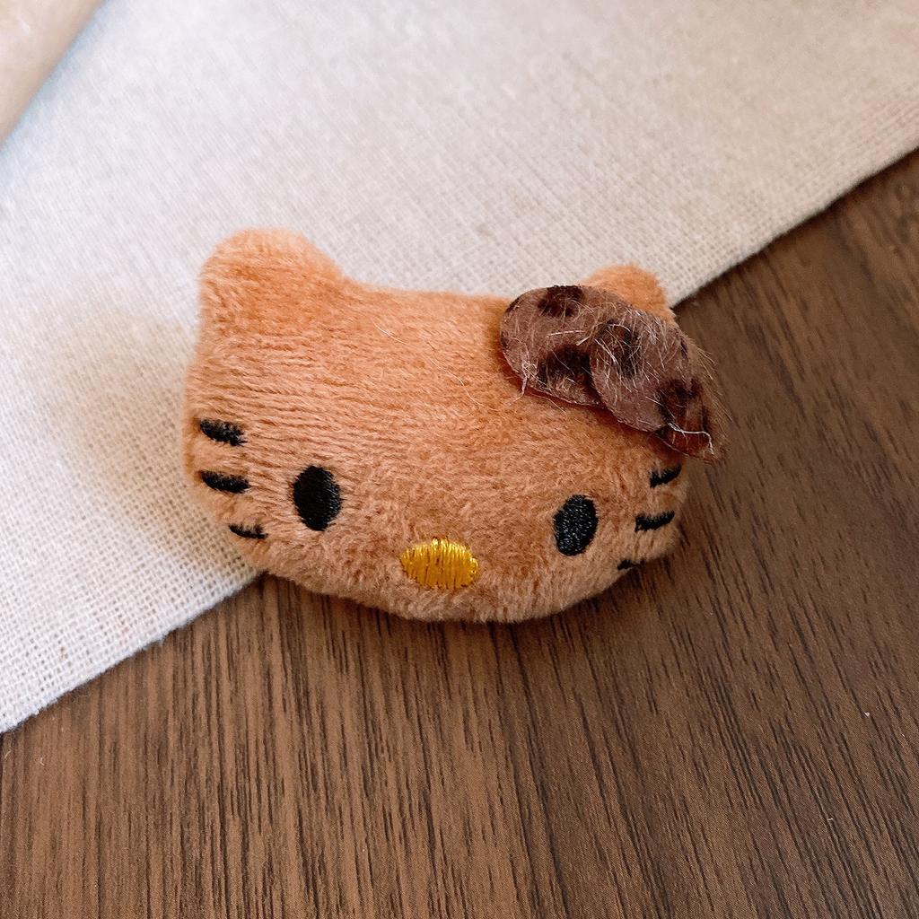 Cartoon Cute Fabric Plush Bear Brooch Pin Accessories Design Sense Clothing Accessories