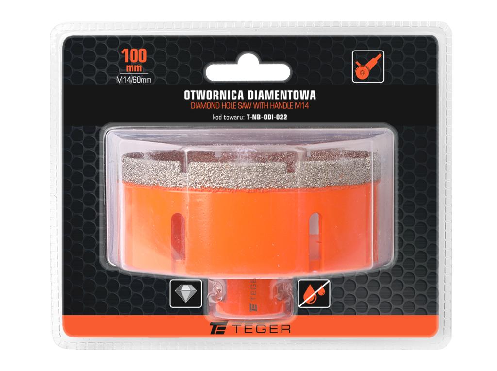 Diamond Hole Saw with M14/100 Mm Handle / Teger