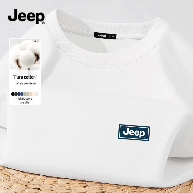 Мужская футболка JEEP из чистого хлопка с длинным рукавом XL