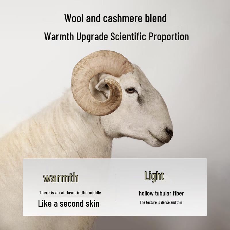 EMZ Men's Premium Wool Blend Stand Collar Pullover Sweater