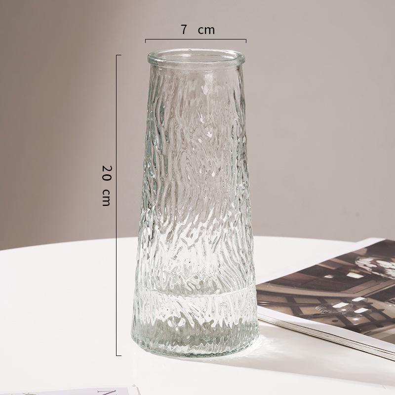 

Скандинавская конусообразная прозрачная стеклянная ваза для бамбука и цветов