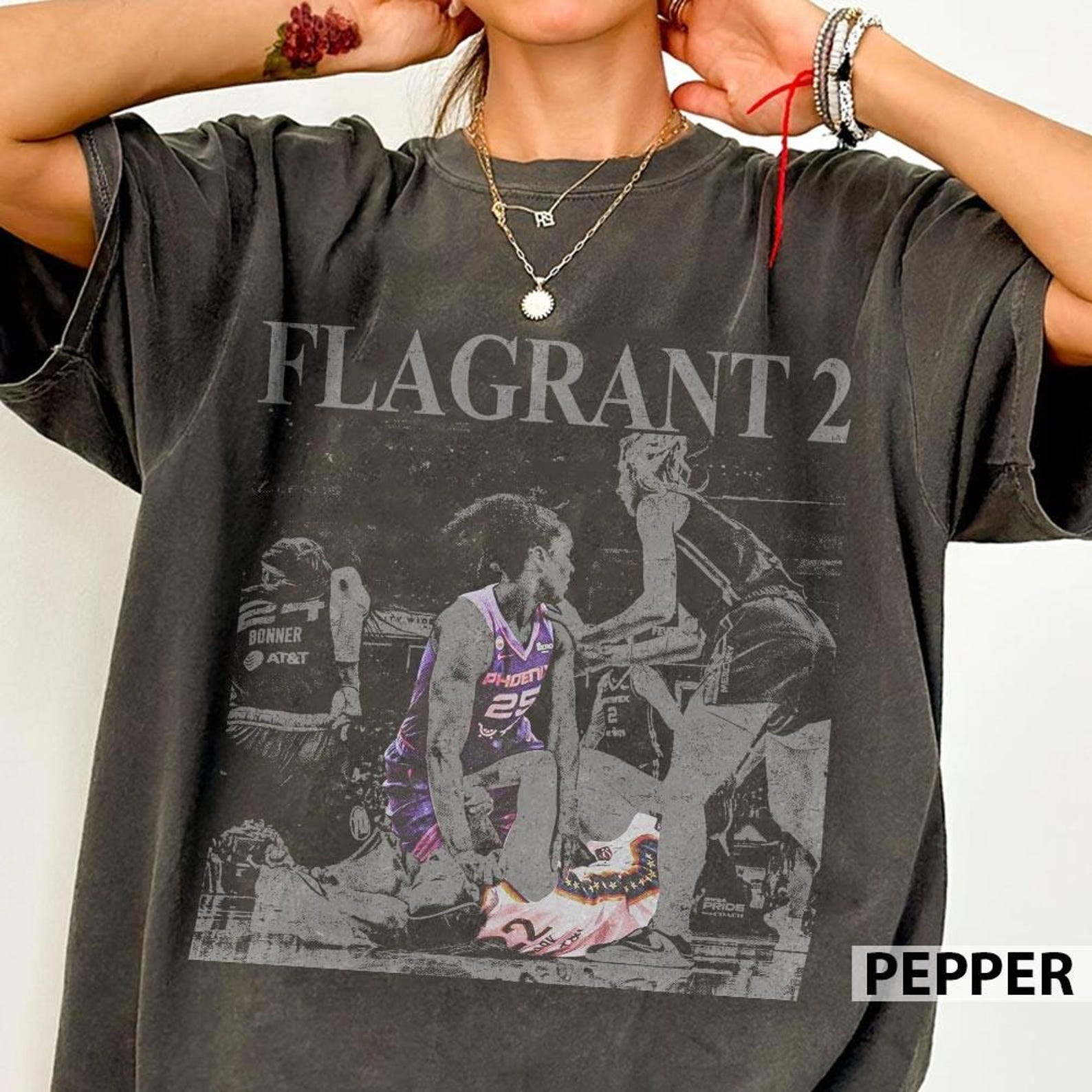 Alyssa Thomas Caitlin Clark Women Basketball Vintage Comfort Colors Shirt 2XL