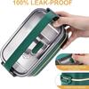 Stainless Steel Bento Box for Adults&Kids,Japanese Leakproof Lunch Box Divided Food Meal Storage Containers Set Stackable 2 Layer