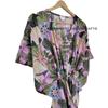 Damen Babyrosa Pfauenmuster Baumwolle Übergröße Maxi Strand Überwurf Kaftan Kleid CKFTN-SCRN-FULL-BUYIT-068