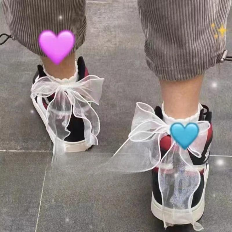 Ladies Spring and Autumn Fashion New Lovely Bow Mid Tube Socks