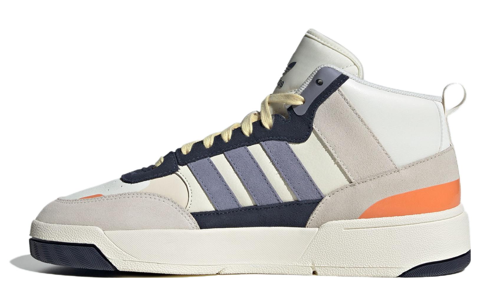 

Adidas Originals Post Up Slip Resistant Abrasion Resistant High top Skateboard Shoes Unisex Beige Blue IG9128 44.5