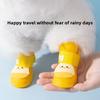 Dog Outdoor Waterproof Rain Shoe Covers Cartoon Egg-shaped Anti-dirty Durable Non-slip Cat Pet All Seasons