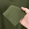 Men's Plus Size Trendy Autumn/Winter Long Sleeve Semi-High Neck Velvet T-Shirt - New 2025 Style for Middle-Aged and Young Adults