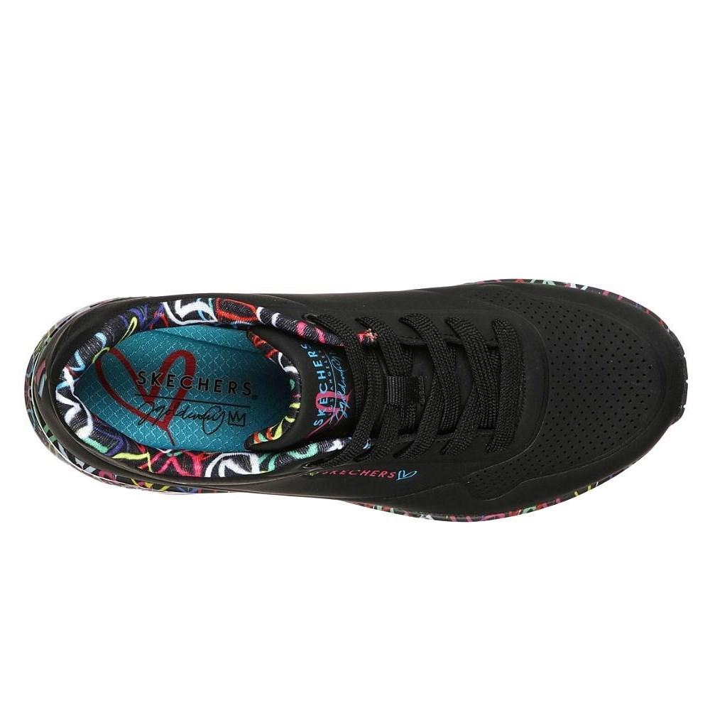 Sneakers Skechers black Uno Loving Love