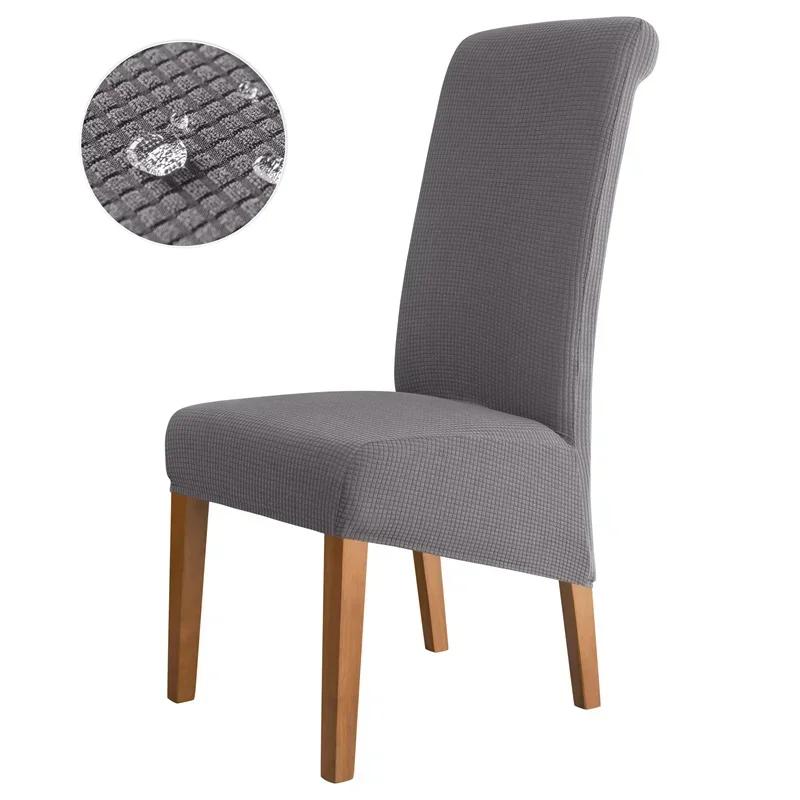 Waterproof Chair Cover Dining Room Stretch Chair Covers for M Large Chair Polar Fleece Seat Slipcovers for Party Wedding Home
