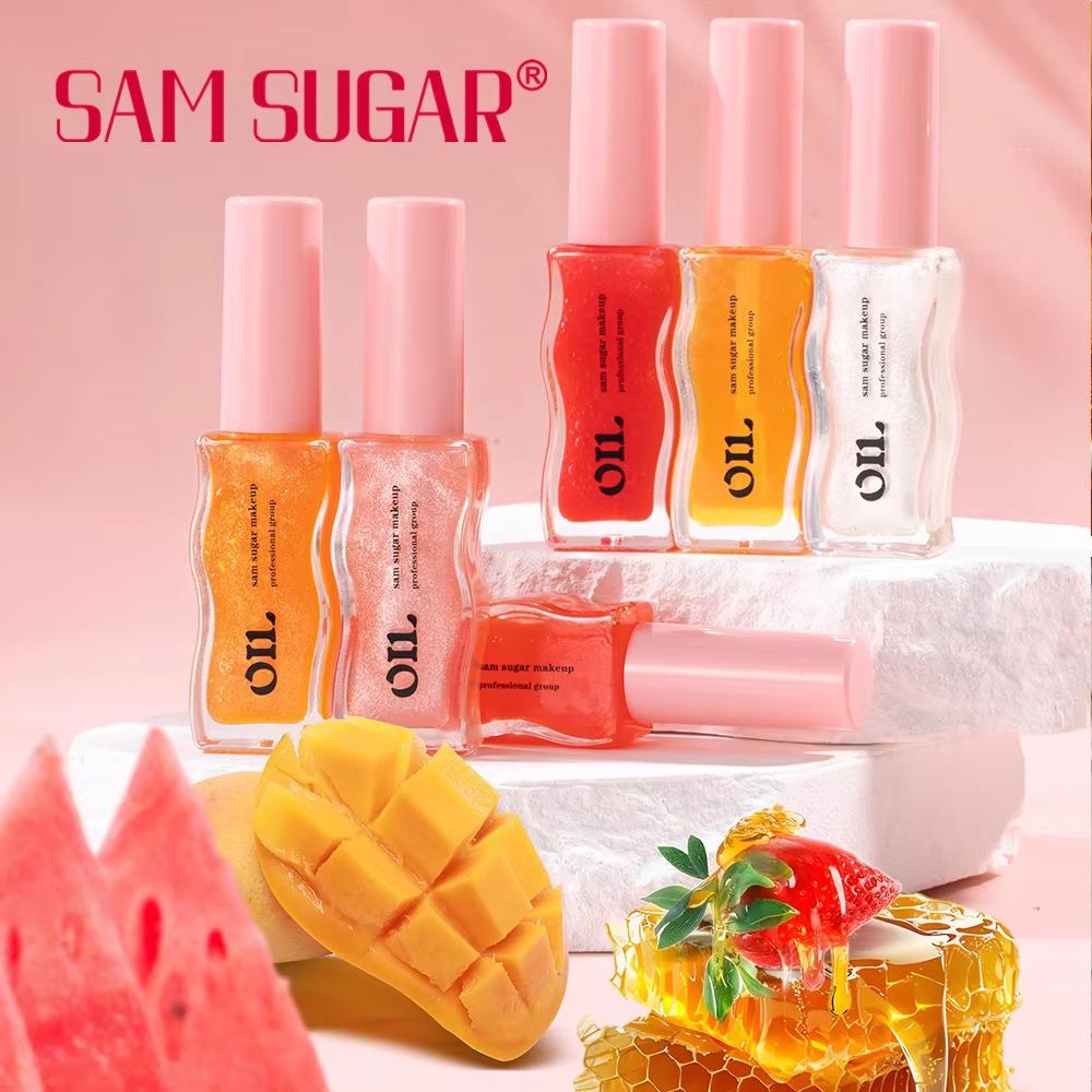Huile à Lèvres Essence Miel Fruitée Sexy Pulpeuse Gelée à Lèvres Teintée Fraise Liquide pour Lèvres Imperméable Hydratant Huile Gloss Maquillage Maquillage