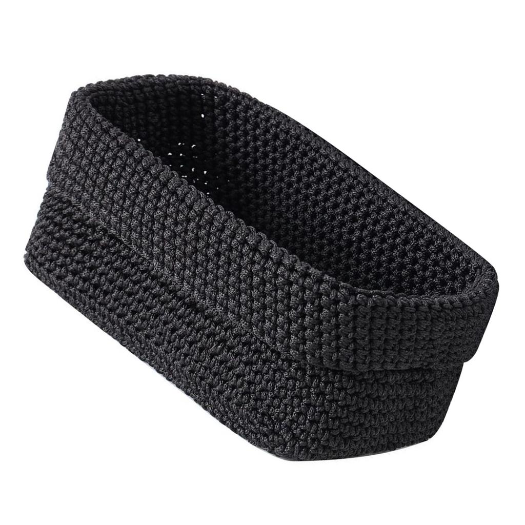 Vevde oppbevaringskurver for organisering av hyller, dekorative kurver for oppbevaring av klær, bøker, håndklær og kjæledyrleker