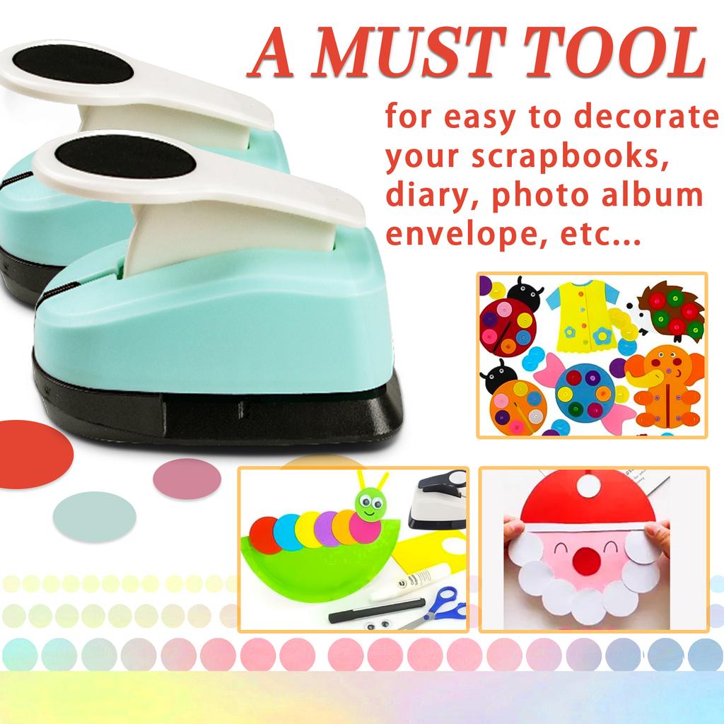 Circle Cutters Paper Hole Punch Cutter Tool Set 2 inch 50mm 38mm 25mm 16mm 9mm Circle Shapes Hole for card making scrapbooking