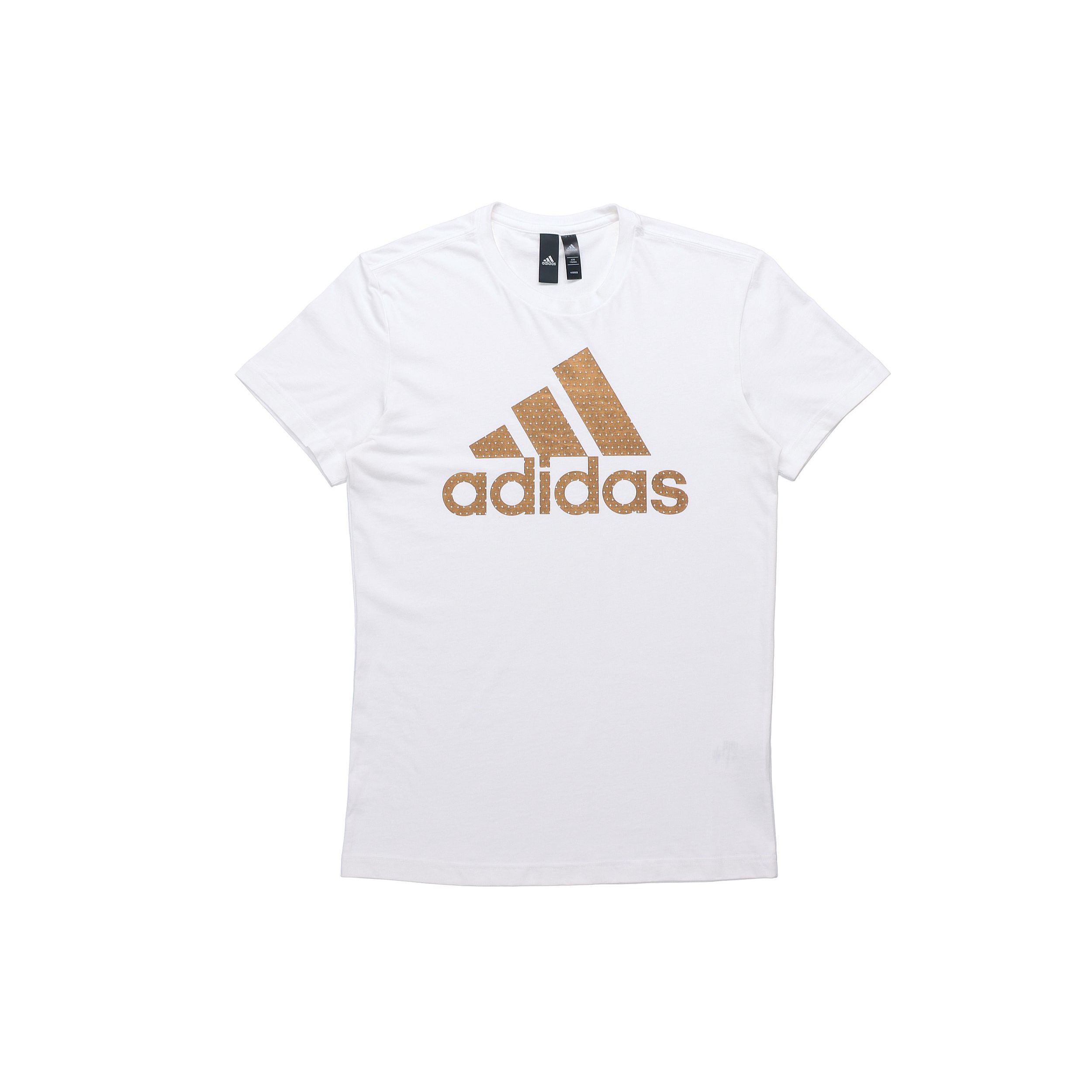 

Adidas Спортивная футболка с коротким рукавом с принтом Мужские топы Белые CV4509 XXL