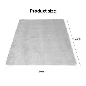 Flannel Electric Blanket 6 Temperature Levels Washable Soft Comfortable Heating Blanket With Timer Function