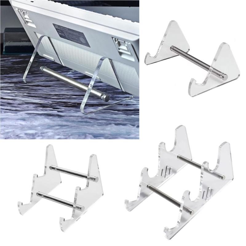 Acrylic Keyboard Stand Computer Mechanical Keyboard Rack Storage Mechanical Keyboard Holder for Gaming Programming